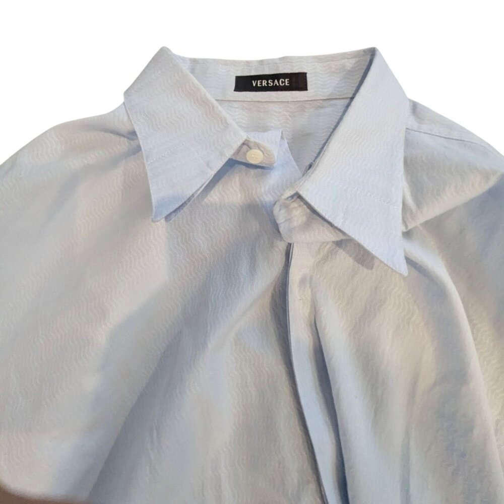 Versace Men's Dress Shirt - Blue - Size 56